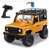 CONUSEA Auto RC Jeep Defender 4x4 1:12 Crawler Radiocomandata 2.4GHz Luci LED 3 Colori