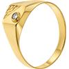Gioielleria Lucchese Oro Anello Uomo Oro Giallo 18 kt GL102578
