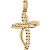 Gioielleria Lucchese Oro Ciondolo Croce Oro Giallo 18kt GL102580