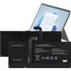VUXYIT DYNC01 96BTA016H 96BTA015H Batteria di ricambio compatibile con Microsoft Surface Pro 8 serie 1983 1982 con kit di attrezzi di riparazione