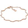 Skagen Bracciale da Donna Essential Wave, Acciaio Inossidabile, L: 190 mm, L: 3.6 mm, Oro Rosa