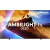 Philips Smart TV 65 Pollici 4K Ultra HD Display OLED Sistema Titan OS Ambilight TV Classe F colore Nero - 65OLED770/12
