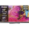 Haier Smart TV 65 Pollici 4K Ultra HD Display QD-Mini LED Sistema Google TV Dolby Vision Classe F colore Nero - H65M95EUX Serie M95