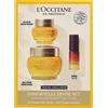 L'Occitane Balsamo per gli occhi 15 ml / Crema Divine 50 ml / Olio rigenerante notturno 5 ml - Set per la cura del viso all'Immortelle di L'Occitane