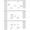 Obesntln Tabellone calendario da parete Organizer da parete riutilizzabile per | Pianificatore Giornaliero Cancellabile a Secco 3 Organizer da Parete Forniture Scolastiche per Casa, Uffici