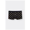 Tezenis Boxer In Cotone Elasticizzato Stampato Uomo Nero