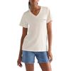 Wrangler - T Shirt Donna - vestibilità Regular - V Neck Tee - Argento Rosa