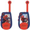 Lexibook, Spider-Man, Walkie-Talkie Digitale per Bambini, Raggio di Trasmissione 2 km, Funzione Luce Morse, Clip da Cintura per Il Trasporto, Funzionamento a Batteria, Blu/Rosso, TW25SP