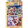 Educa - Puzzle Legno Spidey e i suoi Fantastici Amici | 2x16 pezzi Puzzle Legno | Spiderman Marvel | dai 3 anni (19579)
