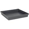 EDA - Sottovaso quadrato Toscana 40 cm - per vaso di fiori quadrato Toscana 50 cm - 40 x 40 x 5,9 cm - grigio antracite