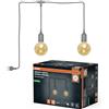 OSRAM Lampada a sospensione per esterni Grigio, 4,5 cm Ø, lunghezza cavo 6 m, E27