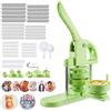 VEVOR Macchina per Spille, Macchina Punzonatrice con 200 pezzi Kit per Fustellatrice Manuale per Badge 32/58 mm, Impugnatura Ergonomica, per Spille Personalizzate Fai da te, Verde