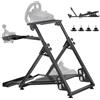 VEVOR Supporto per Volante da Corsa Pieghevole Regolabile, Compatibile con Logitech G923, G920, G29, G27, Thrustmaster T300RS TX F458, T500RS, T3PA-PRO (F1/GT), Pedali NON Inclusi