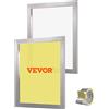 VEVOR Kit di Telaio per Stampa Serigrafica in Lega di Alluminio 50,8x61cm a 230 Maglie Pulizia Facile, Telaio Serigrafico 2 Pezzi per Macchina di Stampa Serigrafica Spessore 2,5cm Quantità Maglie 230