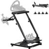 VEVOR Supporto per Volante da Corsa, Supporto per Simulatore Regolabile Pieghevole per Logitech G29 G27 G920 G923, Thrustmaster T300RS T300GT T248 TS-PC TSXW Gaming Cockpit, Pedali NON Incluso