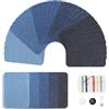 Carehabi 30 Toppe Termoadesive per Jeans 7,5 x 10,5 cm, 5 Colori