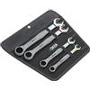 Wera 05073290001 6000 Joker 4 Set 1, Kit con chiavi combinate a cricchetto, metrico, 4-teilig