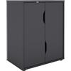 byLIVING Armadietto, Legno ingegnerizzato, Antracite, B 60, H 76,5, 37cm