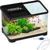 Generico acquario per pesci - Mini acquario in vetro trasparente da 15 cm, di filtraggio 'acqua, design moderno | per pesci decorativa per Betta Guppy Tartaruga Medusa Home Office D
