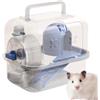 Generico Gabbie portatili per criceti - Trasportino da viaggio per piccoli animali, scatola per habitat trasparente ventilata, recinto sicuro per animali domestici | Casa per criceti leggera per topi, gerbilli
