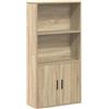 vidaXL Libreria Rovere Sonoma 60x24x120 cm in Legno Multistrato