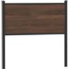 vidaXL Testiera di Ricambio Rovere Marrone 90 cm in Legno Multistrato e