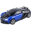 Generisch Auto trasformabile - Action figure educativa interattiva in ABS | Auto giocattolo in ABS trasformabile con propulsione inerzia e trasformazione di collisione, action figure robot