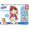 Educa - Baby Puzzle C'era una Volta | 5in1 Baby Puzzle 3/4/5 pezzi | Fiabe, Primo Puzzle | dai 2 anni (19669)