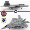 Hobby Master 1/72 F-22A Raptor USAF 90th FS Pair-O-Dice Elmendorf AFB, Alaska