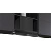 SIEMENS iQ500, cappa di design integrato, 60 cm, vetro trasparente nero stampato, nero opaco, LJ67BDP60