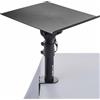 QUIK LOK - MSC/001 SUPPORTO MULTIFUNZIONE CON CLAMP, Supporto da Tavolo Multifunzione, con Morsetto di fissaggio, Piastra Superiore 25 cm x 29 cm, con Strisce Adesive in Gomma, Colore Nero