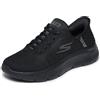 Skechers Women's Go Walk Flex Grand Entry Slip-On, Finiture in Tessuto Nero., 42 EU