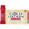 MINERVA RESEARCH LABS Gold collagen forte liquid 10 sticks da 25 ml gusto pesca mela e arancia con edulcorante