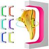 UVEHAS Espositore per scarpe levitante, supporto rotante fluttuante per scarpe da ginnastica, scarpiera a levitazione magnetica, con luce LED in 16 colori, per regali, scarpe, collezionisti, negozi