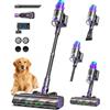 Redkey P9 Pro Aspirapolvere Senza Fili 68KPa/650W/80Min, Scopa Elettrica Senza Fili Potente Verticale con Antigroviglio, Display LED, Aspirapolvere per Animali/Pavimenti/Tappeti/Auto/Capelli