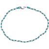 Spadarella Gioielli VLNET | Bracciale Spadarella con Pepite in Argento 925 diametro 3 mm | Cotone Nautico Turchese | Unisex Lunghezza 17 cm | Fatto a Mano in Italia