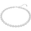 Bramart Collana Angel Donna Idee Regalo per Lei, Finitura in Oro Bianco 18k e Zirconia per Moglie Fidanzata Figlia per Natale San Valentino Compleanno Anniversario