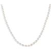 JaruJaru Mini collana di perle di riso da donna, piccole perle d'acqua dolce e ciondolo placcato oro 14 carati, gioielli delicati e semplici, lunghezza regolabile, perfetta per uno stile minimalista