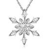 murtoo Collana da donna con ciondolo a forma di fiocco di neve con cristalli in confezione regalo, Cristallo, Zirconia