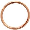ELBLUVF Anello sottile martellato, impilabile, placcatura in oro rosa e Acciaio inossidabile, 9,5, cod. ELBLUVF 031