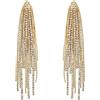 EVER FAITH Brillante strass Chandelier Orecchini, Cristalli dichiarazione nappe lunghi orecchini a penzoloni per Donne Ragazze