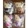 Hello Kitty Set mascotte peluche stampa leopardata Hello Kitty 4 colori monocromatico mar...