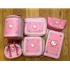 Sanrio Hello Kitty Kaohana rosa pied de poule vanity pouch mini borsa Boston
