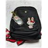 Kipling Zaino Kipling Hello Kitty Delia Mini Nylon Nero Rosso Orecchie di Coniglio Nuovo