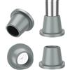 supregear Piedini di Ricambio per Sedia da Doccia (4 Pezzi), Puntali in Gomma da 28 mm per Sgabello da Bagno e Panchina, Ventose Antiscivolo, Rinforzati con Inserto in Metallo, Grigio