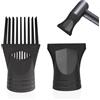 ZBHDEYG 2 Pz Asciugacapelli Ugello, Diffusore Universale Per Asciugacapelli, Diffusore Dei Capelli, Attacco per Asciugacapelli, Pettine Asciugacapelli, Pettine Asciugacapelli Per Parrucchiere (Nero)