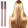 Bighan Hair Extension, Fili Glitter Capelli Scintillio, Colorate Estensioni | 12 Pezzi Hair Extensions, Capelli Scintillio Resistente, Colorate Estensioni dei Arcobaleno per Capelli Colorati Festa, Donne