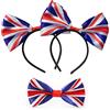 ZWZNBL Set di 2 fasce per capelli, motivo Union Jack
