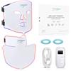 Nourished Bodynskin Maschera LED per Viso e Collo con Infrarossi Vicini - Terapia della Luce Blu, Rossa per il Viso - 228 LED - Strumento per la Cura della Pelle contro le Rughe, Anti-Età