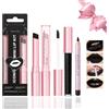 Desing Wish 3 Pezzi Nero Rossetto Lunga Durata Opaco Kit Matte Matita Labbra Rossetti Set Lucidalabbra Matite Labbra Rossetto liquido Lipgloss Lipstick Trucco Regalo per Ragazza Donna Trucchi